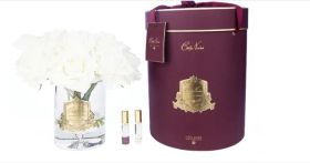 LUXURY GRAND BOUQUET - GOLD BADGE - CHAMPAGNE - BURGUNDY BOX