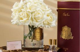 LUXURY GRAND BOUQUET - GOLD BADGE - CHAMPAGNE - BURGUNDY BOX